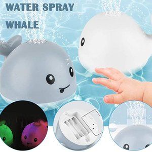 1 Whale Bath Toy | Water Spray Whale LED up Bath!